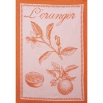 torchon jacquard oranger pj orange